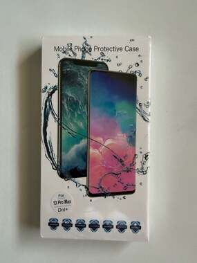 Waterproof Mobile Phone Protective Case for iPhone 13 Pro Max - Black